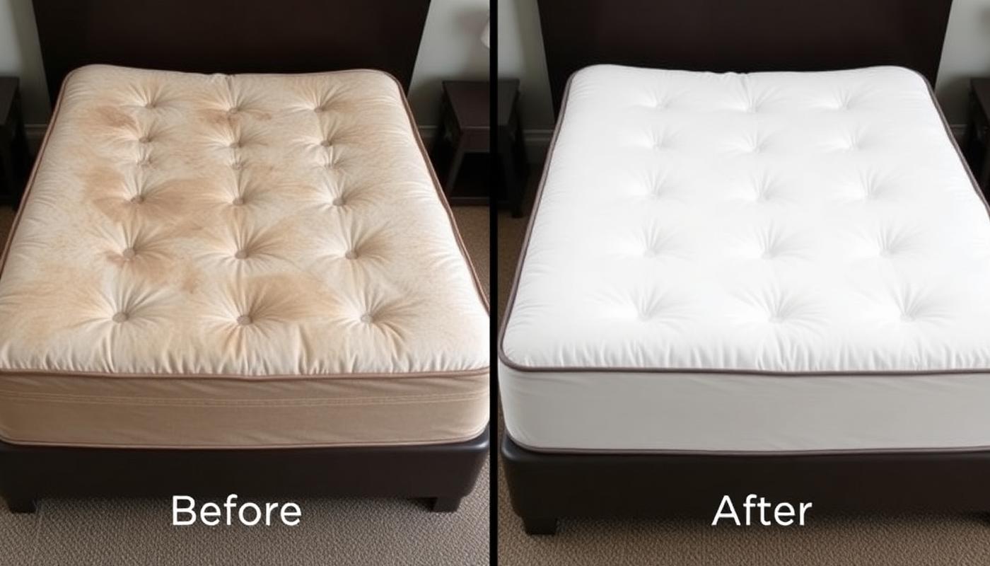 Antes e depois: Colchão Queen